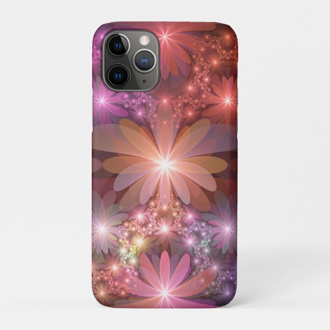 Bed Of Flowers Colourful Shiny Abstract Fractal Ar Case-Mate iPhone Case (Back)
