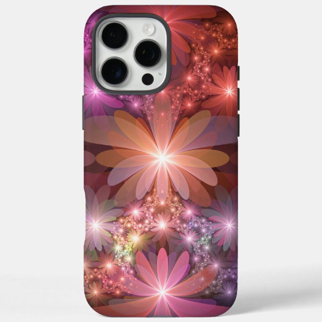 Bed Of Flowers Colourful Shiny Abstract Fractal Ar Case-Mate iPhone Case (Back)