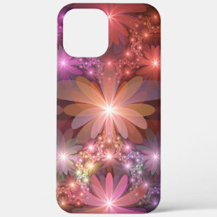 Bed Of Flowers Colourful Shiny Abstract Fractal Ar iPhone 12 Pro Max Case