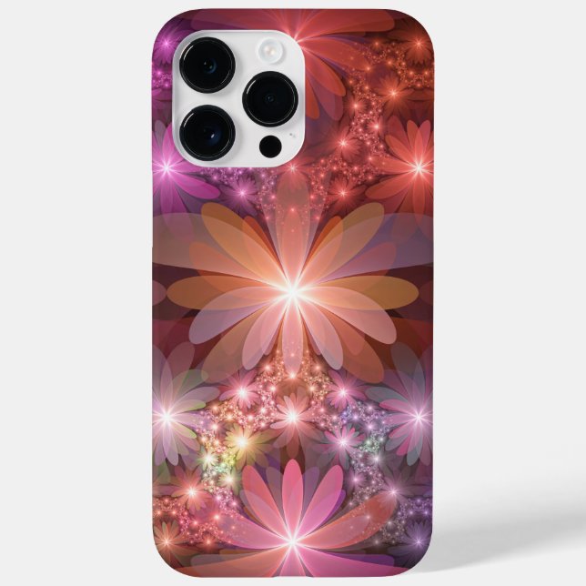 Bed Of Flowers Colourful Shiny Abstract Fractal Ar Case-Mate iPhone Case (Back)