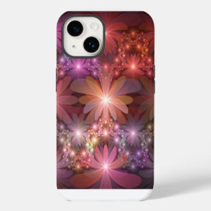 Bed Of Flowers Colourful Shiny Abstract Fractal Ar iPhone 14 Case