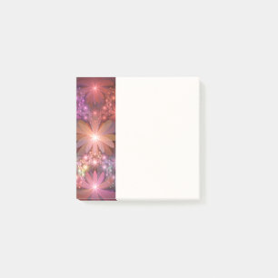 Bed Of Flowers Colourful Shiny Abstract Fractal Ar Post-it Notes