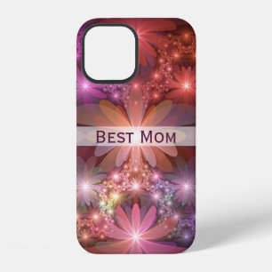 Bed Of Flowers Shiny Abstract Fractal Art Best Mom iPhone 12 Case