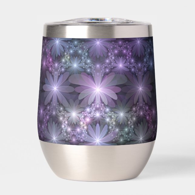 Bed of Flowers Trendy Shiny Abstract Fractal Art (Front)