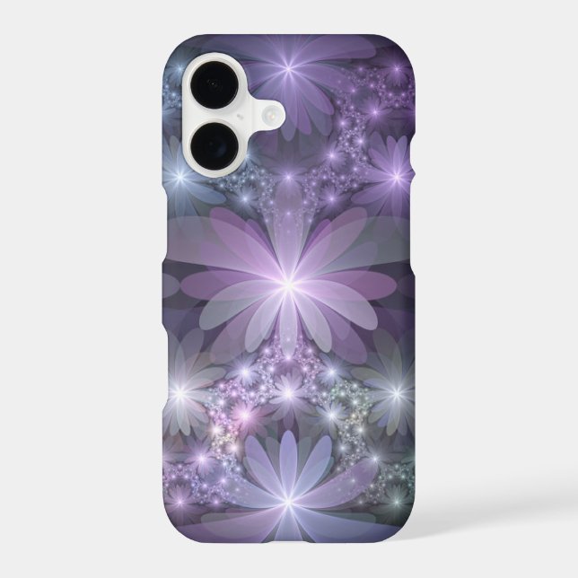 Bed of Flowers Trendy Shiny Abstract Fractal Art (Back)