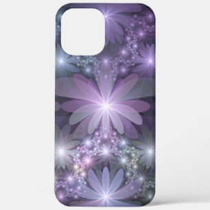 Bed of Flowers Trendy Shiny Abstract Fractal Art iPhone 12 Pro Max Case