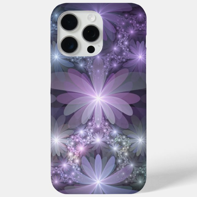Bed of Flowers Trendy Shiny Abstract Fractal Art Case-Mate iPhone Case (Back)