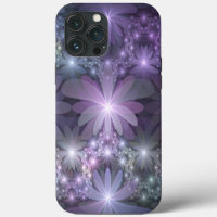 Bed of Flowers Trendy Shiny Abstract Fractal Art
