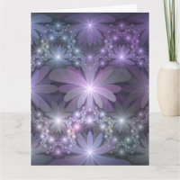 Bed of Flowers Trendy Shiny Abstract Fractal Art