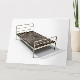Bed Of Nails Isolated Card