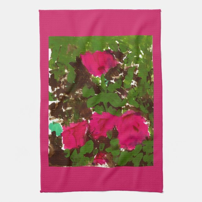 Bed of Roses Kitchen Towel (Vertical)