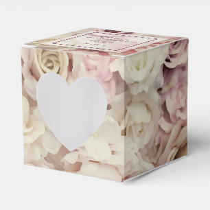 Bed of Roses Wedding 2" Favour Boxes
