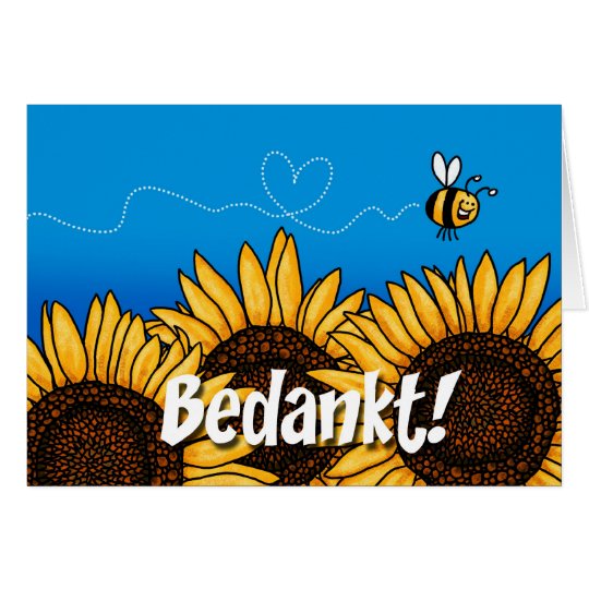 Bedankt! (Dutch thank you card) Card