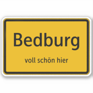 Bedburg Sticker Autosticker