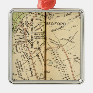 Bedford, New York 2 Metal Ornament