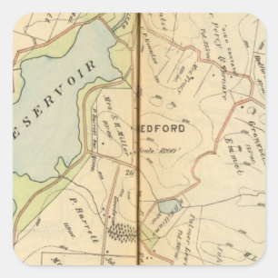 Bedford, New York 2 Square Sticker