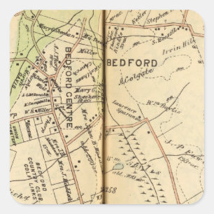 Bedford, New York 2 Square Sticker