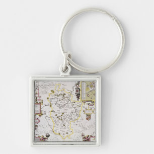 Bedfordshire and the situation of Bedford Keychain