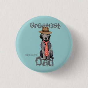 Bedlington Dad 1 Inch Round Button