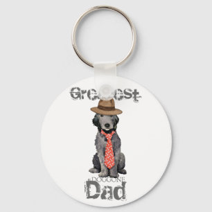 Bedlington Dad Keychain