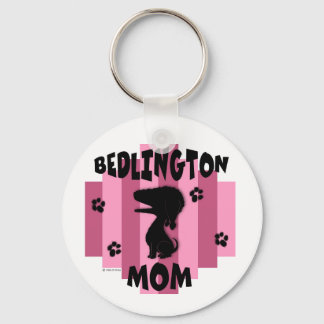 Bedlington Mom Keychain