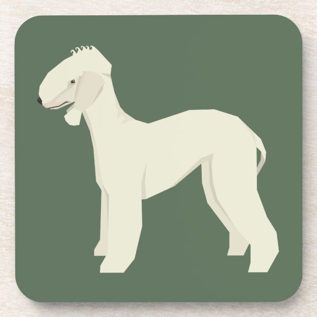 Bedlington Terrier Coaster (Front)