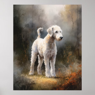 Bedlington Terrier Dog Art Imprimer Poster