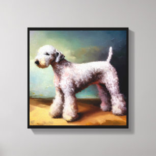 Bedlington Terrier Dog  Canvas Print