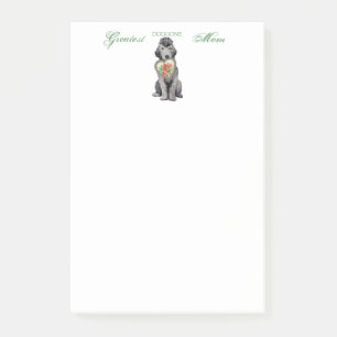 Bedlington Terrier Heart Mom Post-it Notes