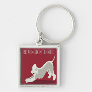 bedlington terrier keychain
