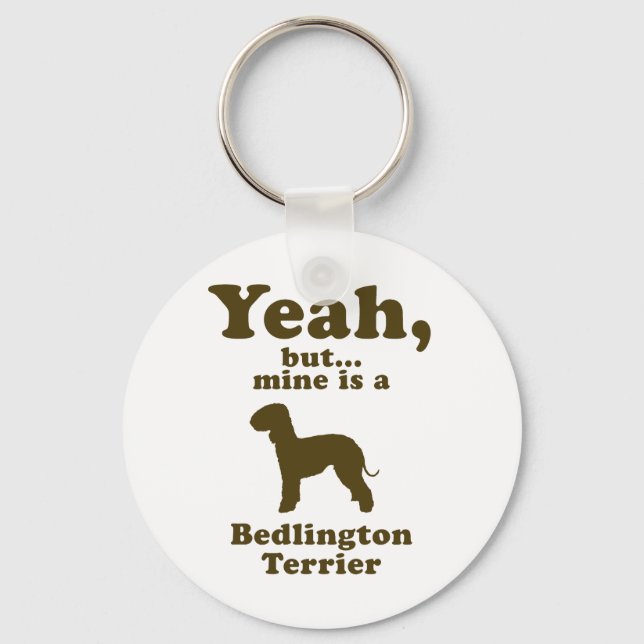 Bedlington Terrier Keychain (Front)