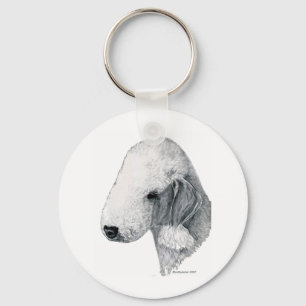 Bedlington Terrier Keychain