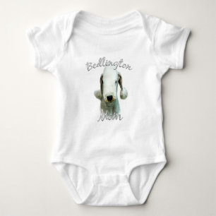 Bedlington Terrier Mom 2 Baby Bodysuit