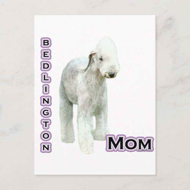 Bedlington Terrier Mom 4 Postcard (Front)