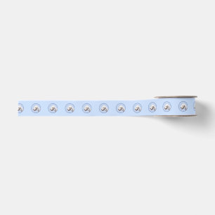 Bedlington Terrier Painting - Original Dog Art Grosgrain Ribbon