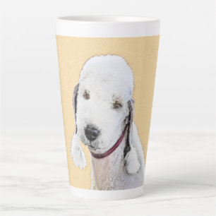 Bedlington Terrier Painting - Original Dog Art Latte Mug