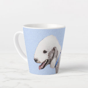 Bedlington Terrier Painting - Original Dog Art Latte Mug