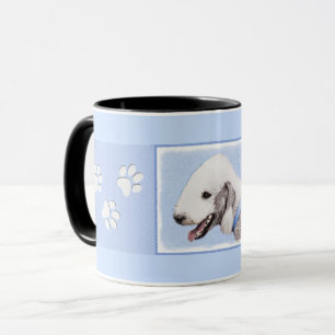 Bedlington Terrier Painting - Original Dog Art Mug