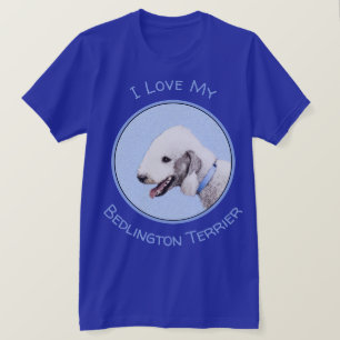 Bedlington Terrier Painting - Original Dog Art T-Shirt