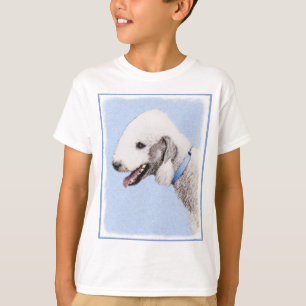 Bedlington Terrier Painting - Original Dog Art T-Shirt