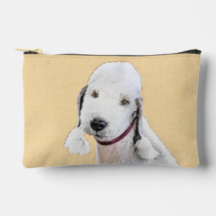 Bedlington Terrier Painting Sandy Colour Dog Art Accessory Pouch
