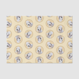 Bedlington Terrier Painting Sandy Colour Dog Art Tissue Paper
