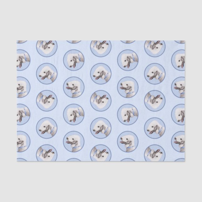 Bedlington Terrier Painting Sandy Colour Dog Art Tissue Paper (Front)