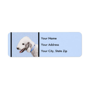 Bedlington Terrier Peinture - Art Chien original