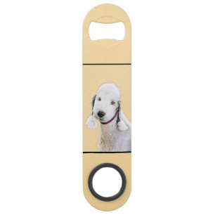Bedlington Terrier Peinture - Art Chien original