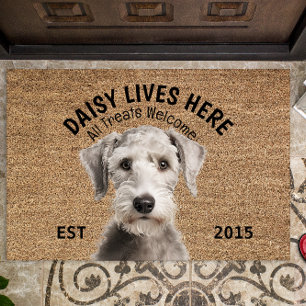Bedlington Terrier Personalized Pet Doormat