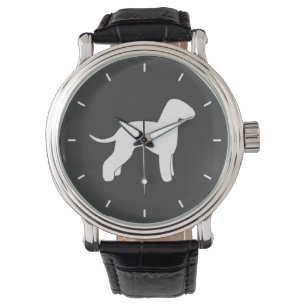 Bedlington Terrier Silhouette Watch