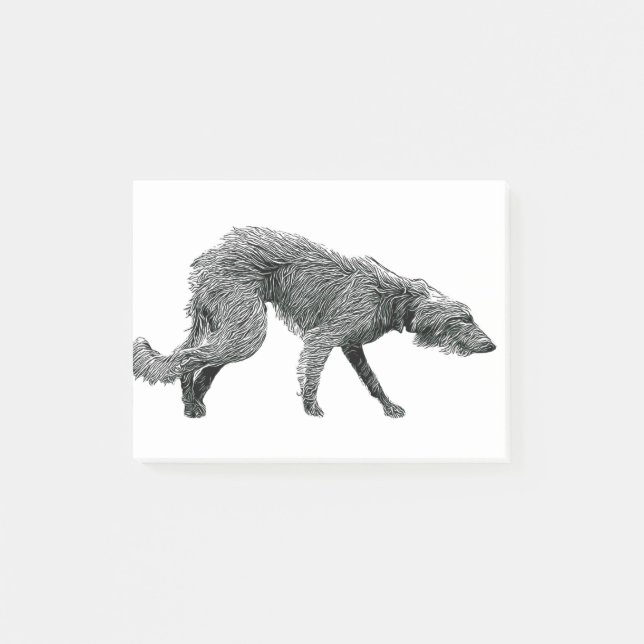 Bedlington Whippet Lurcher Dog Post-it Notes (Front)