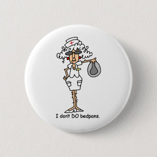 Bedpans! 2 Inch Round Button