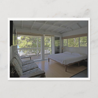 Bedroom at the Seaside Zen Cottage in Kona Postcard
